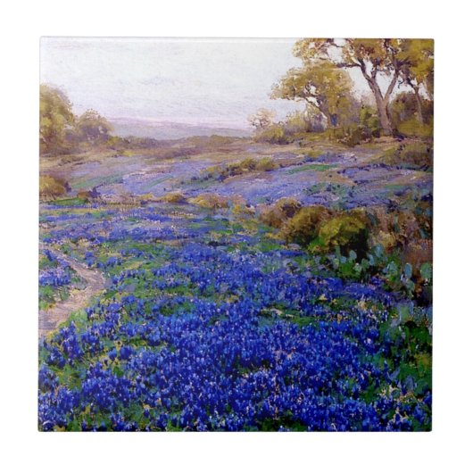 Carreau Onderdonk - Bluebonnets à Twilight, au nord de San (Devant)