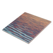 Carreau Ondes de coucher de soleil sur l'eau (Côté)