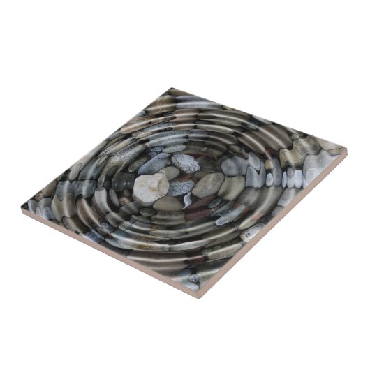 Carreau Ondes et galets (Côté)