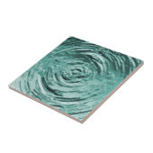 Carreau Ondulation Teal de l'eau (Côté)