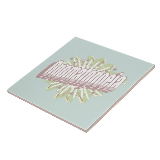 Carreau Onomatopoeia Explosion Anglais (Côté)