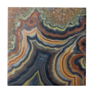 Carreau Onyx à tube fleuri