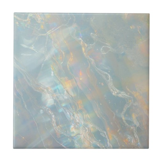 Carreau Opal print ceramic tile home decor (Devant)