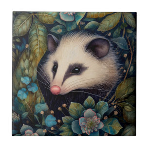 Carreau Opossum dans la dalle en céramique de Brambles