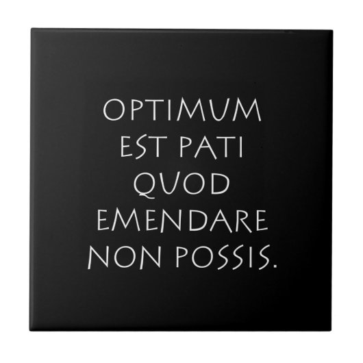 Carreau Optimum est kinsella quod emendare non possible (Devant)