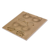 Carreau Optométriste - Cadres or simples (Côté)