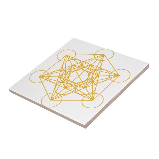 Carreau Or de cube en Metatron (Côté)
