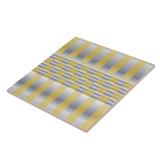 Carreau Or et argent (Checkers et Stripes) (Côté)
