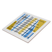 Carreau Or géométrique Abstrait atomique (Côté)