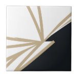 Carreau Or noir blanc Abstrait moderne<br><div class="desc">Ce carrelage en céramique abstrait noir, blanc et or, simple et élégant, est parfait pour ajouter une touche de sophistication à tout espace. Le design minimaliste présente une motif abstraite moderne en noir et blanc aux accents dorés. Utilisez-le comme accent décoratif dans votre cuisine, salle de bain ou toute autre...</div>