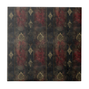 Carreau Or Persan Damask Noir Motif (4)