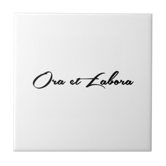 Carreau Ora et Labora (Devant)
