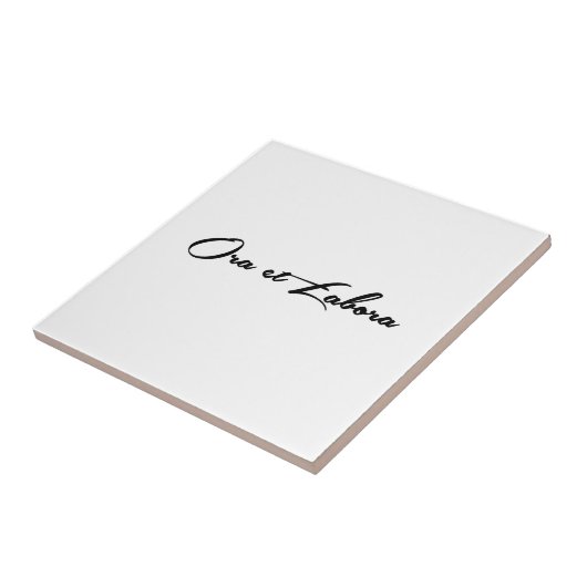 Carreau Ora et Labora (Côté)