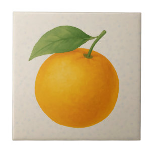 Carreau Orange doré - Aquarelle