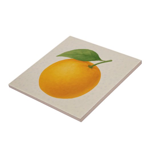 Carreau Orange doré - Aquarelle (Côté)