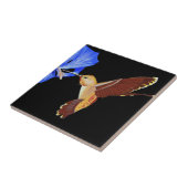 Carreau Orange et Hibiscus bleu (Côté)