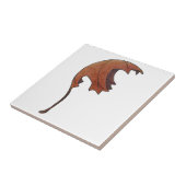 Carreau Orange feuille d'érable dansante (Côté)