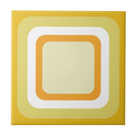Carreau Orange Jaune Blanc Rétro (Devant)
