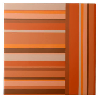 Carreau Orange Motif Abstrait Asymétrique