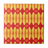 Carreau Orange or flamme conception géométrique (Devant)