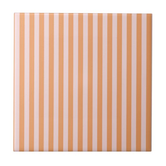 Carreau Orange Pink Stripes Pattern Minimal Modern (Devant)