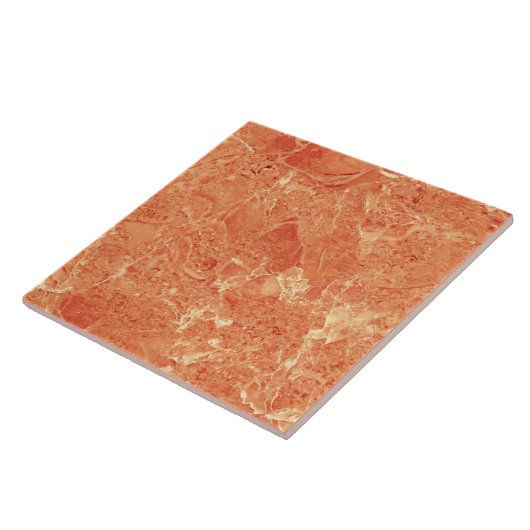 Carreau Orange Rose Gold Red Marble Texture (Côté)