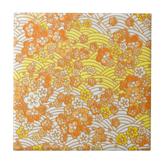 Carreau Orange Sakura (Devant)