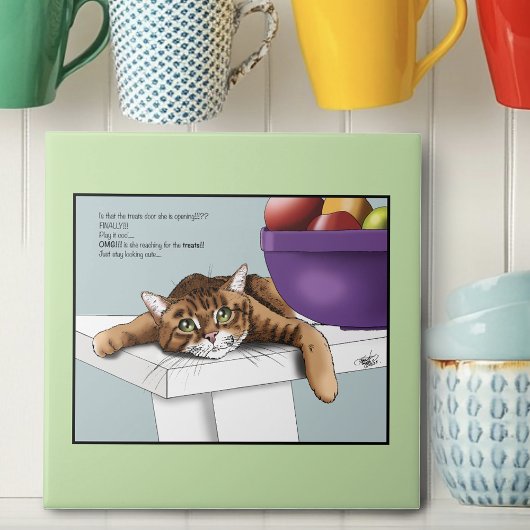 Carreau Orange Tabby Cute Traitements