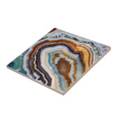 Carreau Orange Terracotta Blanc Black Blue Agate Géode (Côté)
