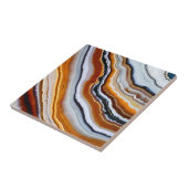 Carreau Orange Terracotta Blanc Black Blue Agate Géode (Côté)