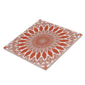 Carreau Orange Terracotta Tristy Mandala (Côté)