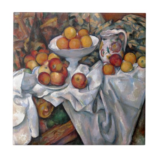 Carreau Oranges à vie morte - Paul Cezanne Peinture Art (Devant)