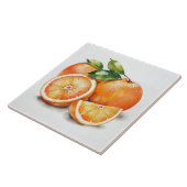 Carreau Oranges coupées et entières (Côté)