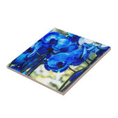 Carreau Orchidées bleues (Côté)