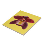 Carreau Orchidées de Maroon I Beau Floral Rouge (Côté)