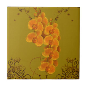 Carreau Orchidées délicates Art Floral