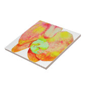 Carreau Orchidées des Caraïbes, fleurs d'aquarelle tropica (Côté)