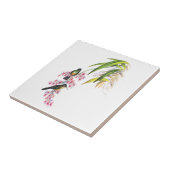 Carreau Orchidées roses et colibris de John Gould (Côté)