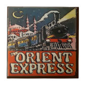 Carreau Orient Express Paris Poster Tile (Devant)