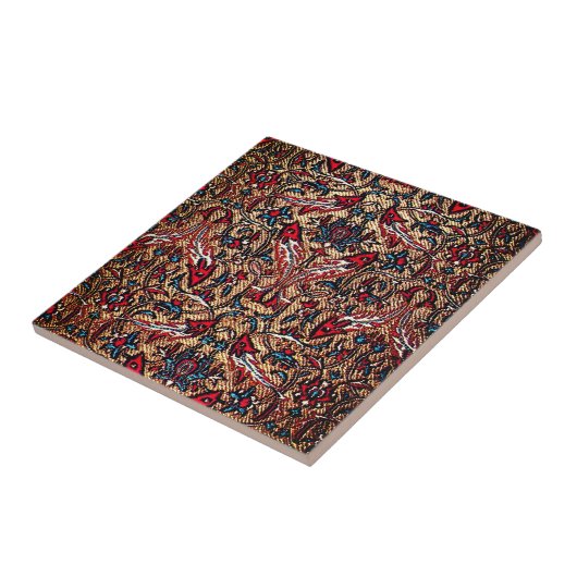 Carreau Oriental Antique Kilim Rug (Côté)