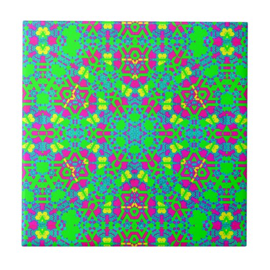 Carreau Origami Mauve vert Multi (Devant)