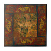 Carreau Original antique un de conceptions de quatre (Devant)