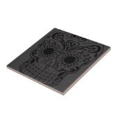 Carreau Original dessiné par le crâne de sucre d'artiste (Côté)