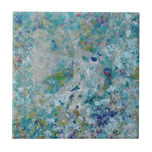 Carreau Original Moderne Un Design D'Art Abstrait (Devant)