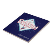 Carreau Orléans Loiret France Retro Rooster Vintage (Côté)