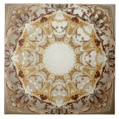 Carreau Ornate Gold Ceramic Tile (Devant)