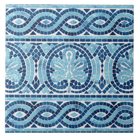 Carreau Ornement de mosaïque grecque (Devant)