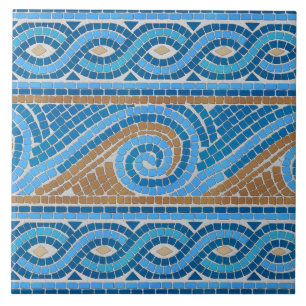 Carreau Ornement de mosaïque grecque