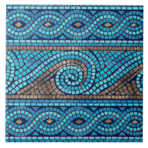 Carreau Ornement de mosaïque grecque