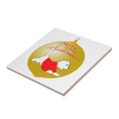 Carreau Ornement de Noël Westie (Côté)